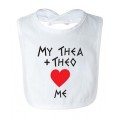 My Thea + Theo Love Me  - Greek Feeding Bib 